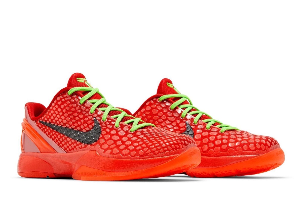 Nike Zoom Kobe 6 Protro GS 'Reverse Grinch' FV9676-600 Kids Shoes