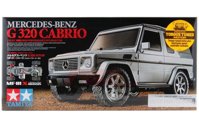 Tamiya 58635 1/10 RC Car MF-01X Mercedes-Benz G320 Cabrio Silver