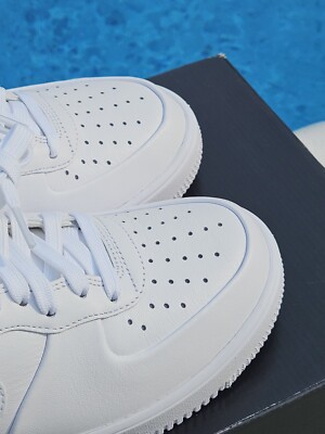 Sz9 - Nike Air Force 1 Ultraforce Leather Triple White | eBay