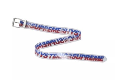 NEW Supreme Hysteric Glamour Vinyl Belt Clear Sz L | eBay