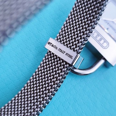 Tiffany & Co. 1837 Padlock Watch Stainless Steel Stretch Bracelet