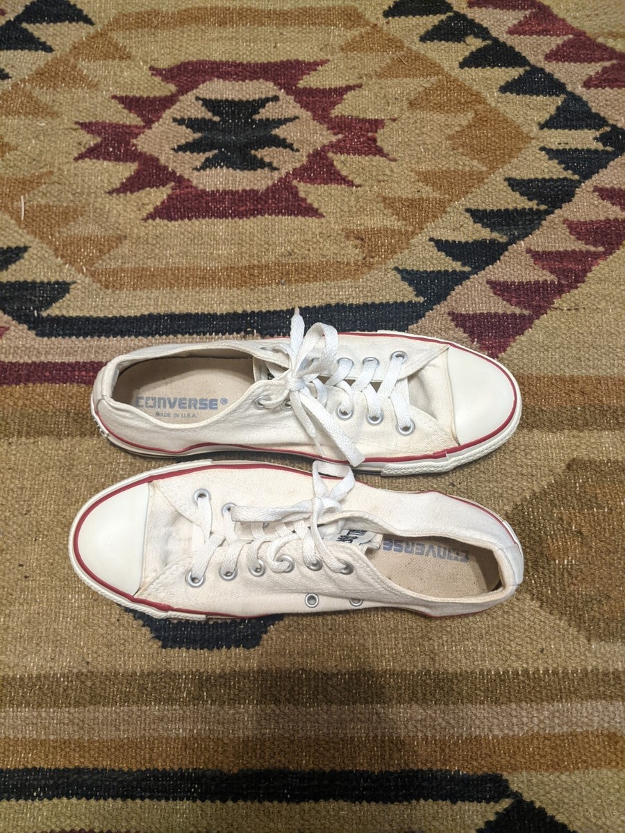 Vintage 80's Converse All-Star Low Top Sneaker Made In USA Sz 7
