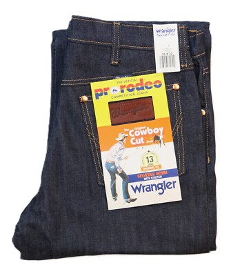 Wrangler 13MWZ Cowboy Cut Selvedge Jeans Original Fit Men's Sizes