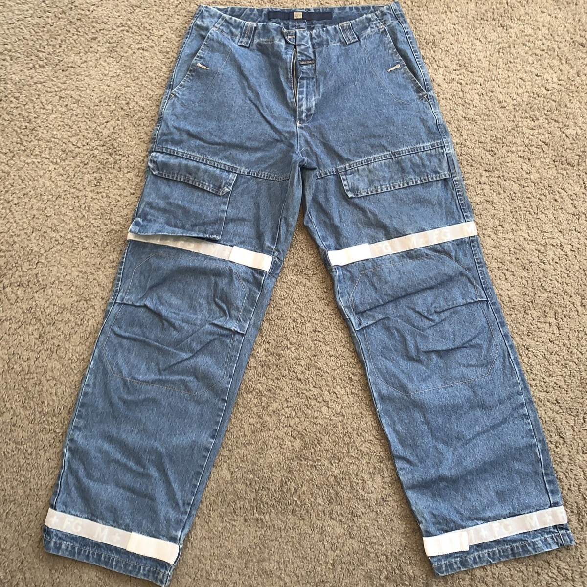 Vintage Le Jean De Marithe Francois Girbaud Shuttle Strap Denim