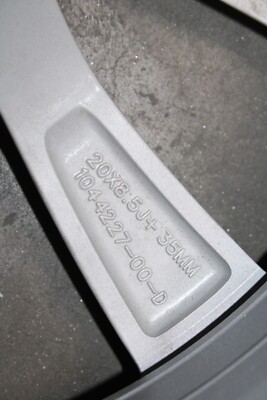 18 19 20 21 Tesla Model 3 OEM Wheel Rim 20x8.5 Front 96318 Silver