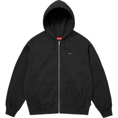 Supreme Small Box Zip Up Hooded Sweatshirt Black | eBay