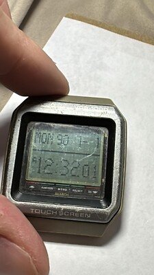 Very Rare Casio VDB-1000 Data Bank First Touch Screen Watch