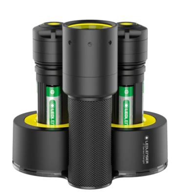 LED Lenser I7R Double Charger Flashlight Rechargeable Industrial