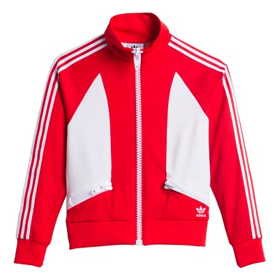 adidas x Jeremy Scott Big Zipper Jacket Vivid Red | eBay