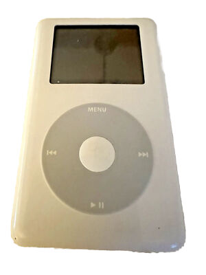 Apple iPod 20 GB White Silver Back 4th Generation Vintage Y2K | eBay