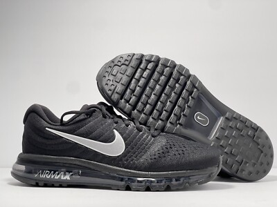 Nike Air Max 2017 Triple Black Reflective Silver White 849559-001
