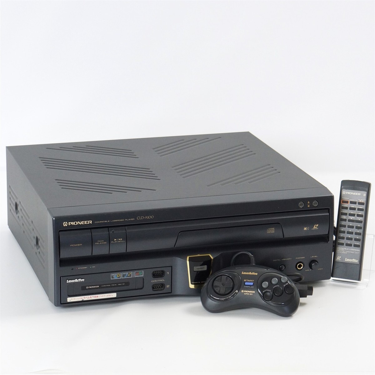 LASER DISC Laser Active PIONEER CLD-A100 Console wz Pac-S1 Tested