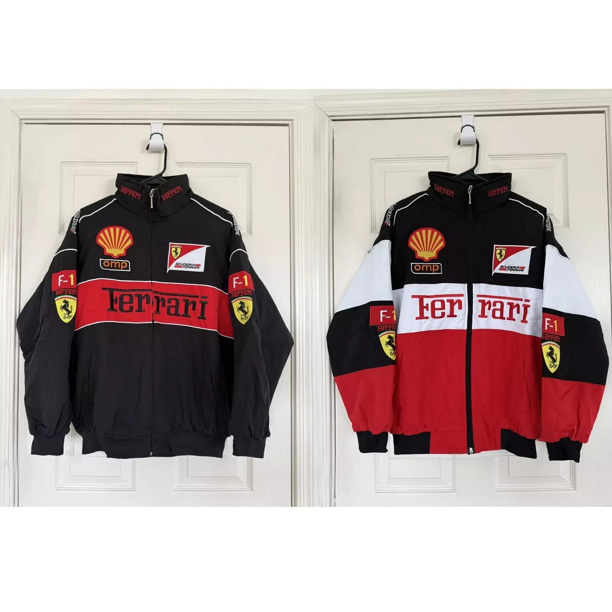 Ferrari Vintage F1 Jacket | Embroidered patches - Unisex Racing