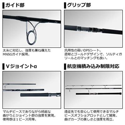 DAIWA SALTIGA AIR PORTABLE C83-5 Cast/Max 4.3 oz (110 g) 3-Piece
