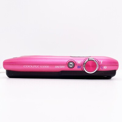 Nikon COOLPIX S3300 Strawberry Pink 6x Zoom 16.0MP Digital Camera