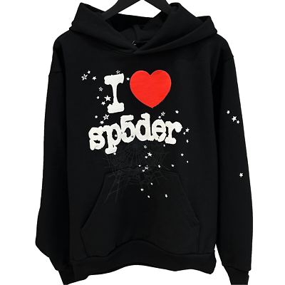 Sp5der I Heart SP5 Souvenir Hoodie Black | eBay UK