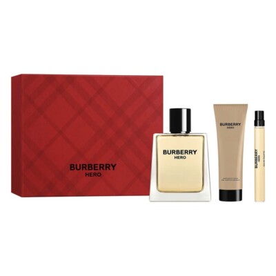 Burberry Hero for Men Gift Set Edt 100ml + Edt 10ml + Shower Gel