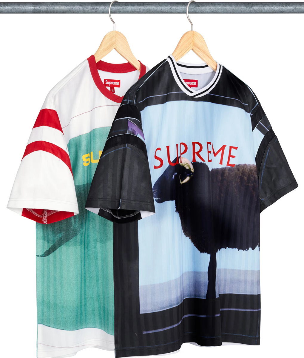 Supreme x Damien Hirst Soccer Jersey Black White 2colors SS25 | eBay
