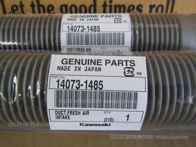 KAWASAKI ZXR400-2 ZX400L DUCT FRESH AIR INTAKE X2PC 14073-1485
