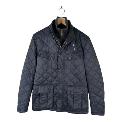 BARBOUR International Windshield Quilted Jacket Navy Size S | eBay