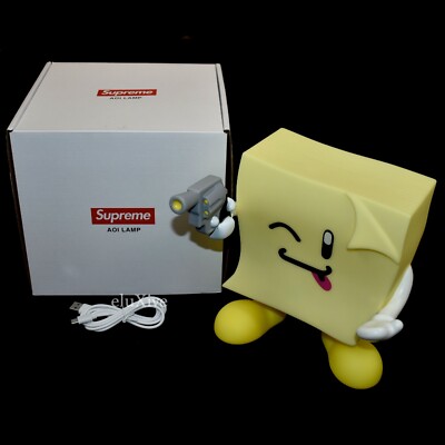 NWT Supreme AOI Yellow Sticky Note Molded Lamp w/Box Cartoon DS