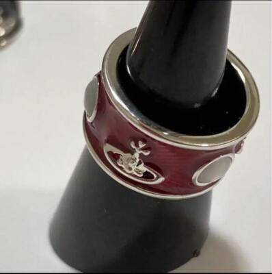 Vivienne Westwood Ring Size 6.5-7 King Silver Red NO BOX [EJ209 | eBay