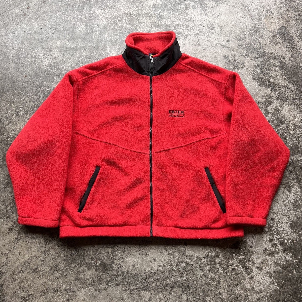Vintage 90s Eddie Bauer Ebtek Fleece Zip Up Jacket Mens Size Large