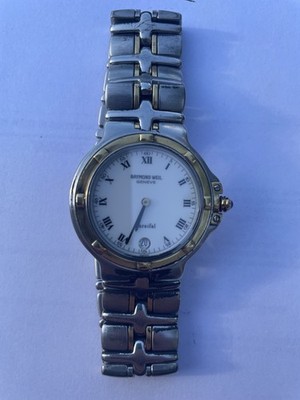 Vintage Raymond Weil Wrist Watch 9190 Parsifal 18k Gold and