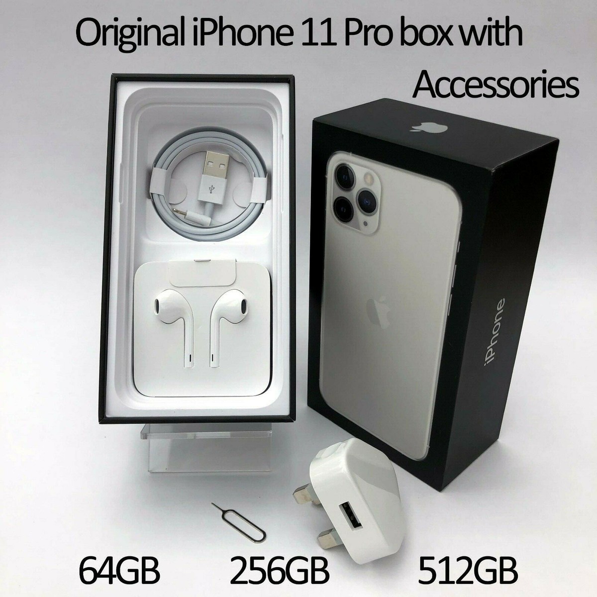 Original iPhone 11 Pro box only including ALL Accessories 64GB