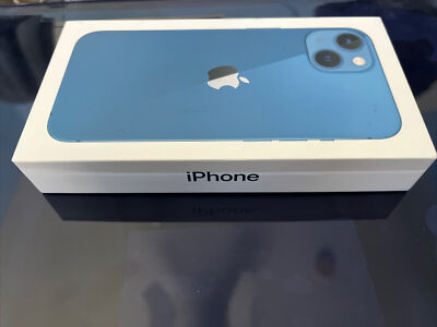 Genuine iPhone 13 Blue 128GB Original Apple Retail Packaging EMPTY