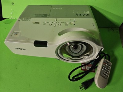 Epson PowerLite 410W LCD Projector H330A short throw various hours