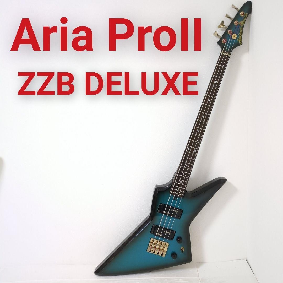 Electric Bass Guitar Aria Pro II ZZB Deluxe Explorer Blue Burst | eBay