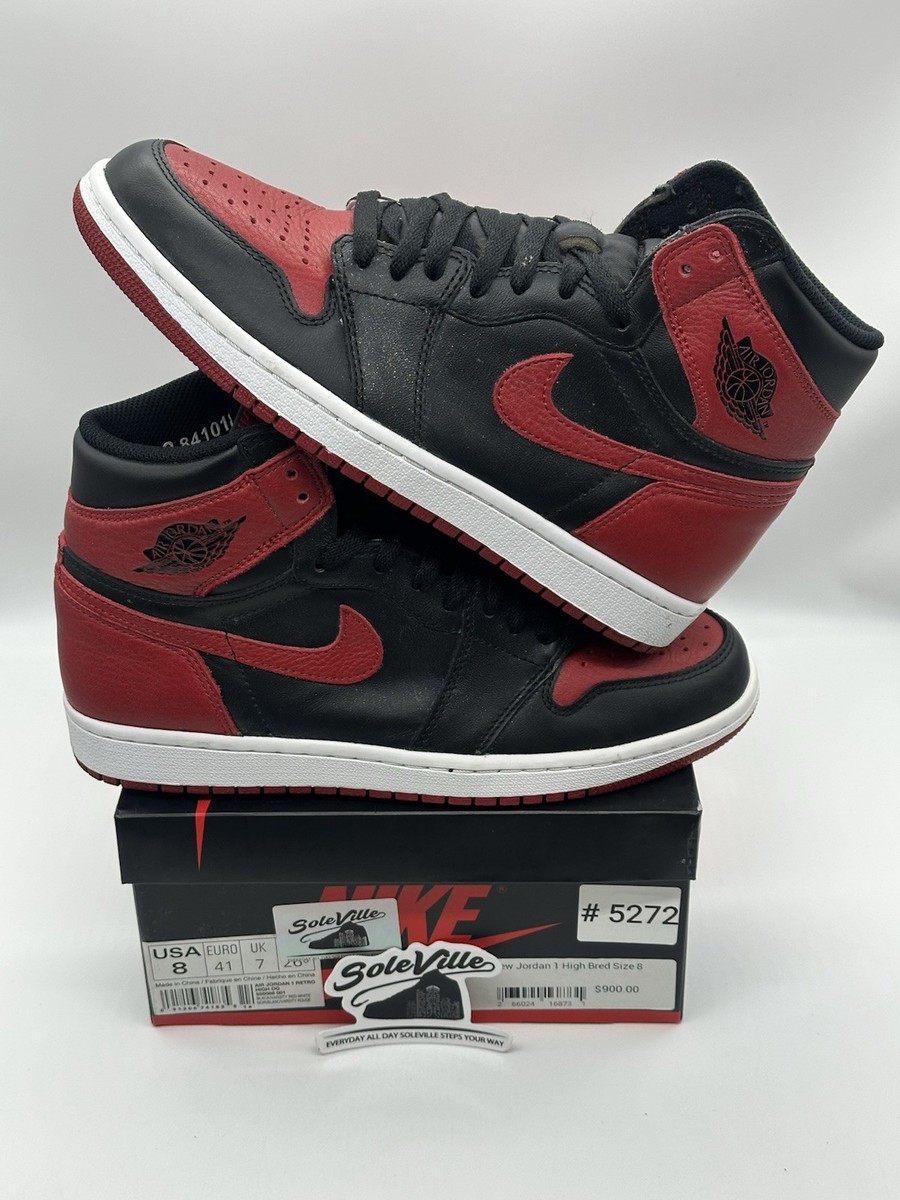 Vvvnds Nike Air Jordan 1 Retro High OG 'Banned' 2016 - 555088-001
