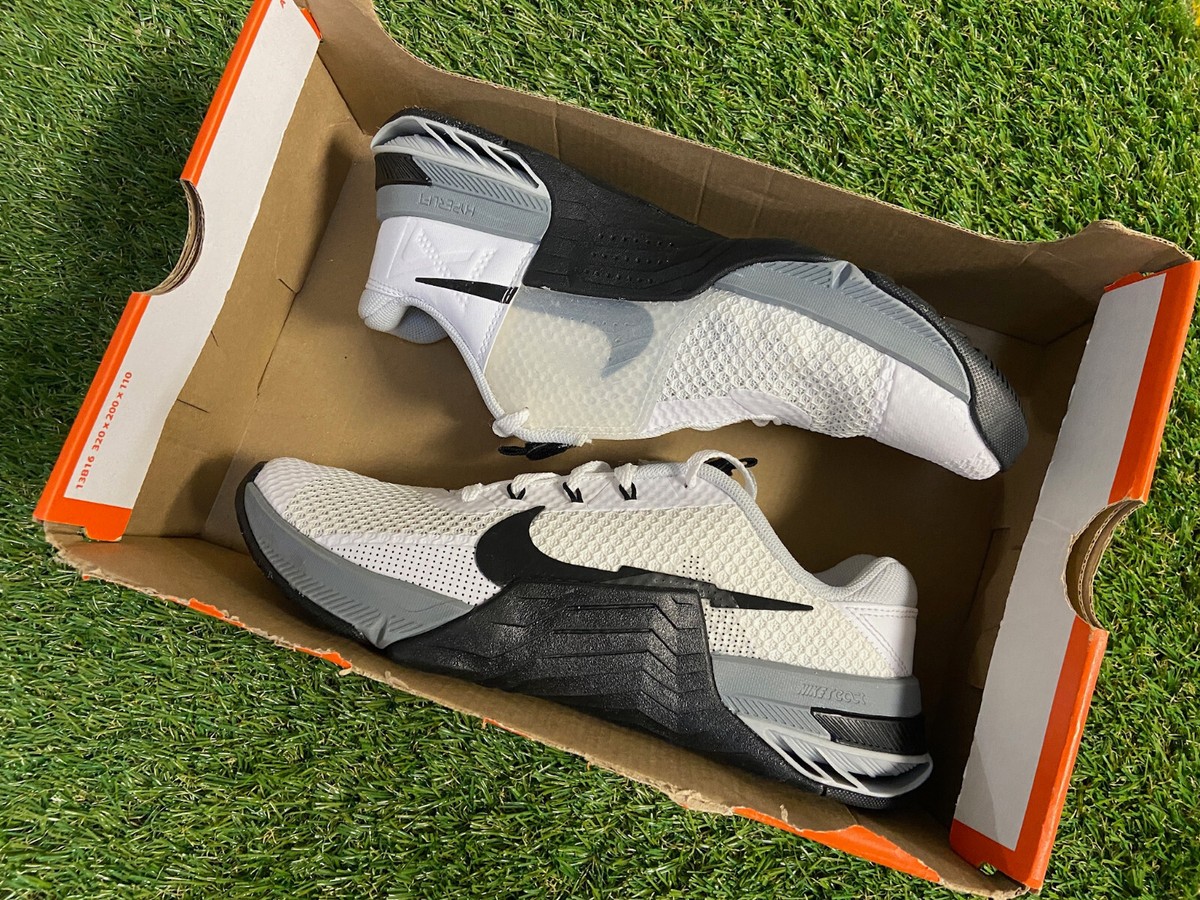 Nike Metcon 7 Crossfit Cross Training Gym Shoes White Black CZ8281