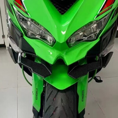 For 2023-2024 Ninj ZX4-RR ZX4RR Carbon Fiber Winglet Front Spoiler