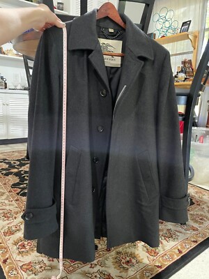 Burberry Men's Prorsum Wool Trench Coat (LONG) Jacket-Lining