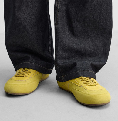 Zara X Harry Lambert Leather Sneakers Retro Inspired. Size 7 US