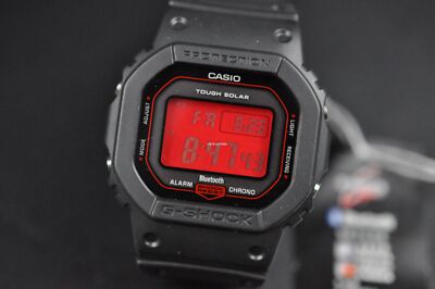 CASIO G-SHOCK Black & Red GW-B5600AR-1 Solar Radio Men's Watch New