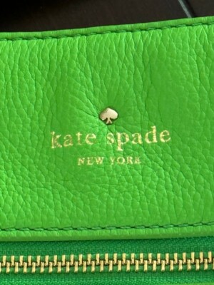 Kate Spade New York Lime Green Genuine Leather Crossbody/Shoulder