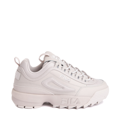 Womens Fila Disruptor 2 Premium Athletic Shoe Silver Gray