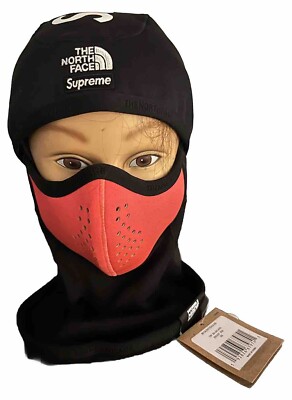 SUPREME x The North Face TNF RTG Balaclava Black RED S20 Mask RARE