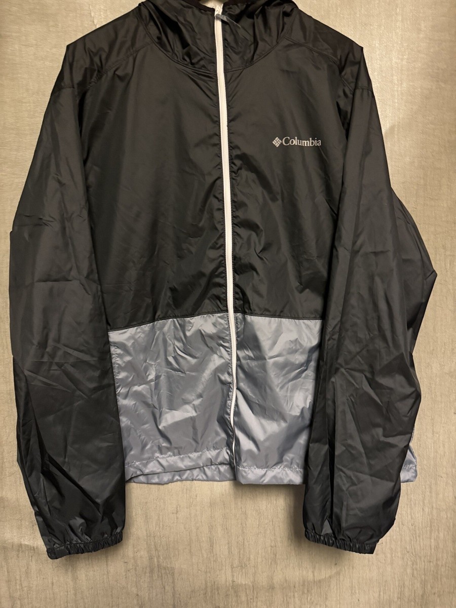 Columbia Men's Center Ridge Windbreaker Jacket Black/grey XM0287