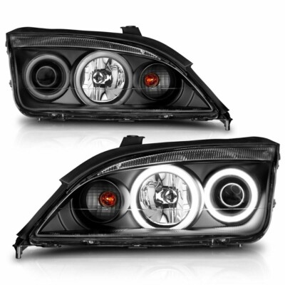 ANZO 121198 Projector Headlights Lamp w/ Halo (CCFL) Black for 05