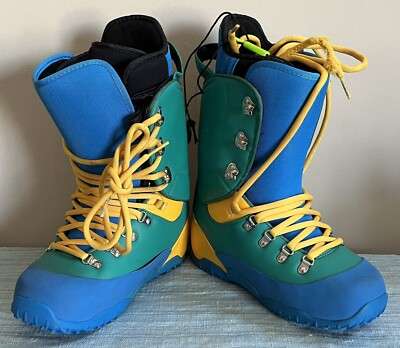 Forum Snowboarding Shepherd Boots M 7.5 US 6.5 UK Green Blue