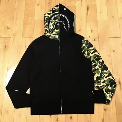 BAPE × JAM HOME MADE Shark Full Zip Hoodie Black A Bathing Ape