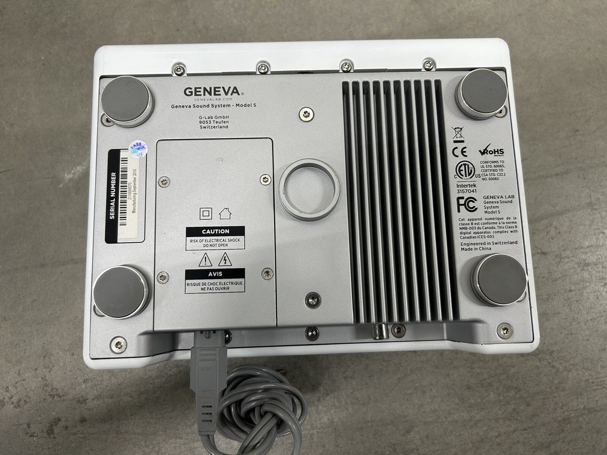 Geneva Model S White iPod Sound System Dock Tested No Remote