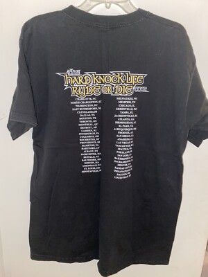 Vintage The Hard Knock Life Ryde Or Die Tour Rap T Shirt Jay Z DMX