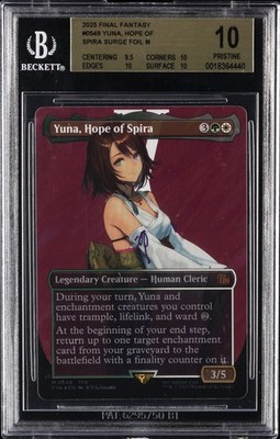 MTG FINAL FANTASY SURGE FOIL 0549 YUNA HOPE OF SPIRA BGS PRISTINE