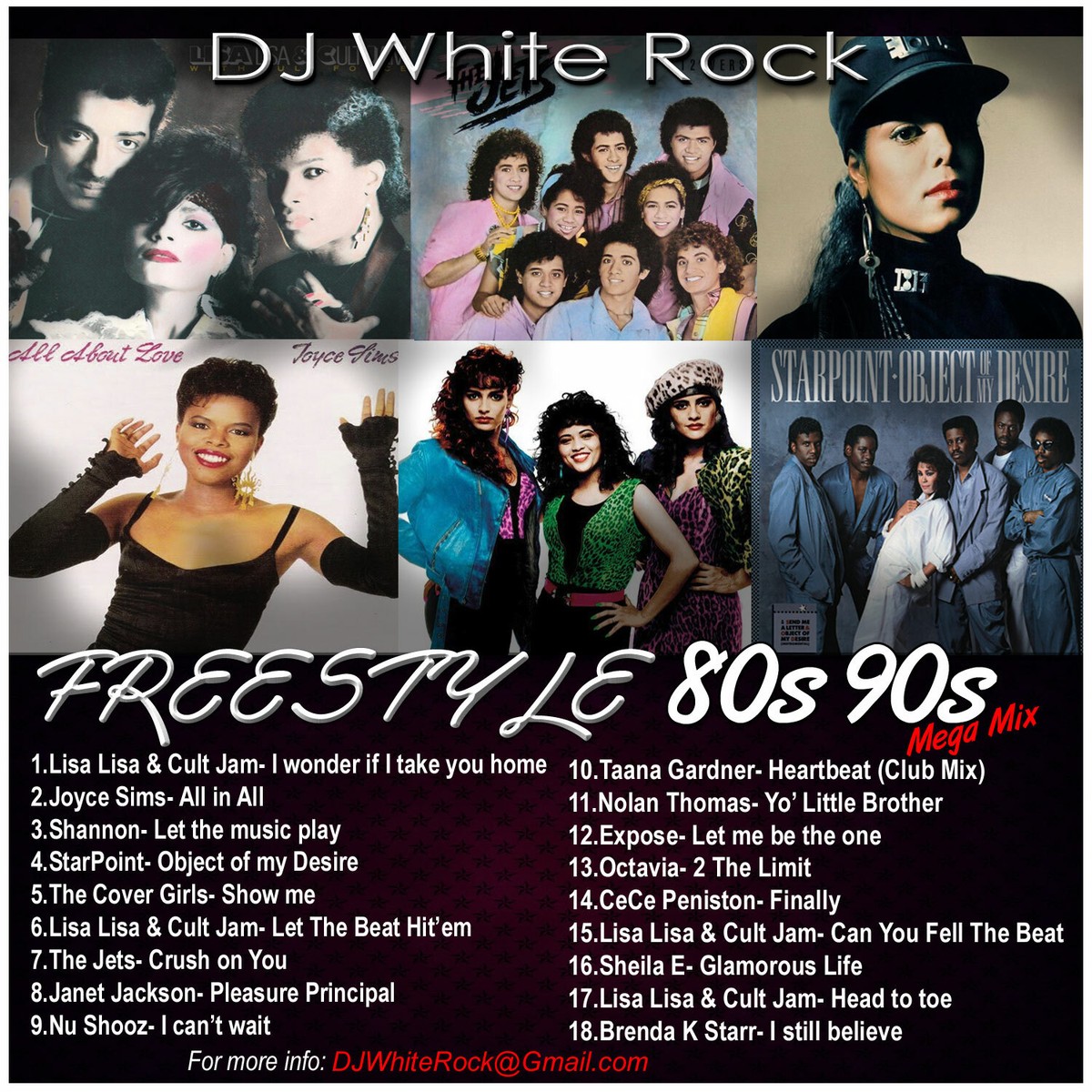 DJ White Rock Freestyle Mega Mix 80s-90s | eBay