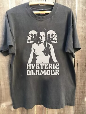 Hysteric Glamour Skull T Shirt Nude Woman Vintage Grunge Rave